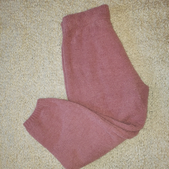Eddie Bauer Pink Fuzzy Sweatpants - Picture 1 of 3